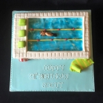 swimming pool cake